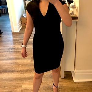 Black Knee Length Dress (Petite)